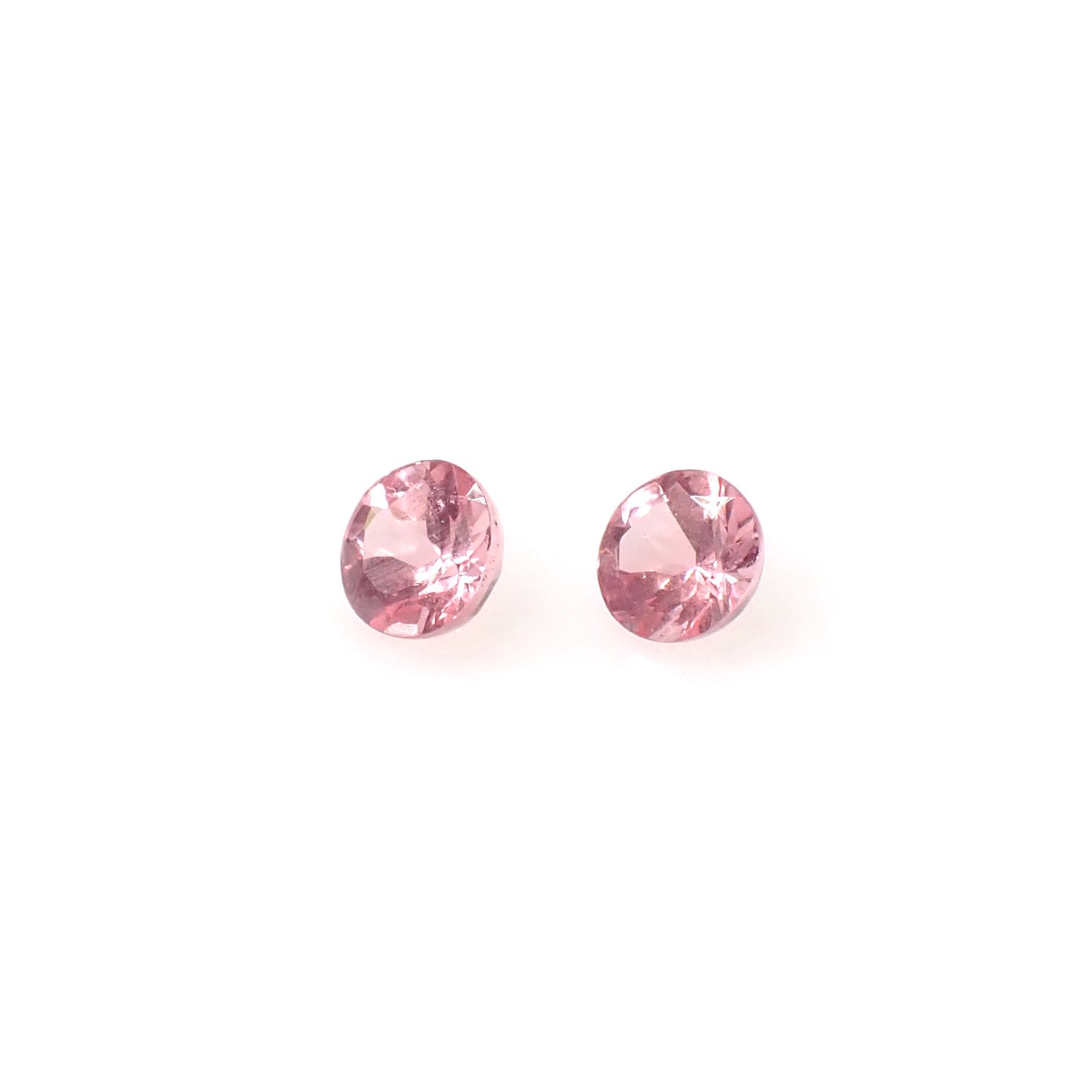 ◇ペアセット◇ピンクスピネル タンザニア産 0.46ct(2pcs合計) [250730790]3.6x3.5mm前後