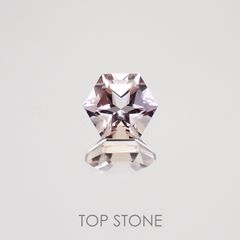◇ヘキサゴンカット◇アメトリンSA(宝石名バイカラー・クォーツ/別名アメトリン) ボリビア産 0.97ct 識別済[210611046]6.1×6.1mm前後