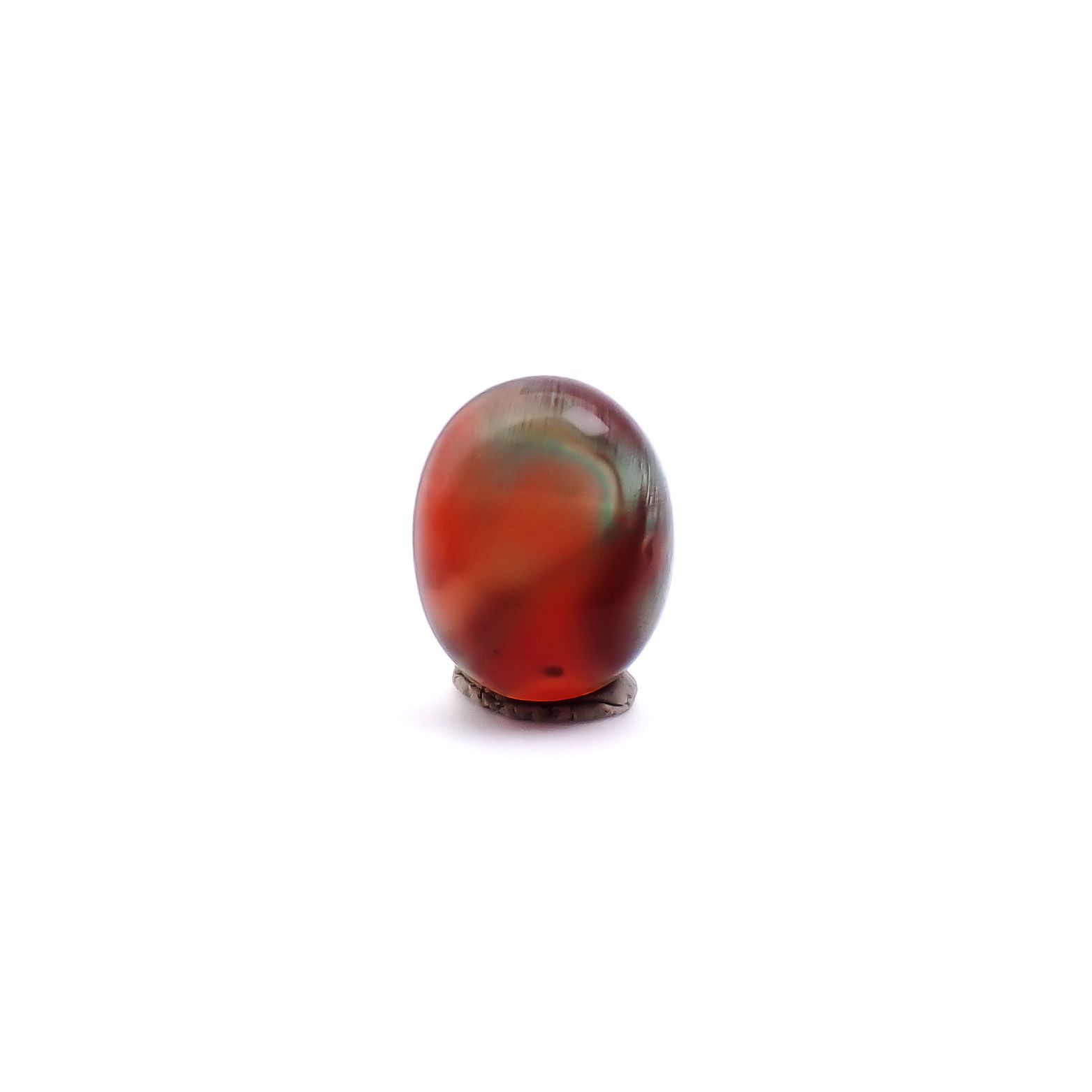 バイカラーアンデシン チベット産 4.15ct / 11.1x9.1mm前後 [260732569]