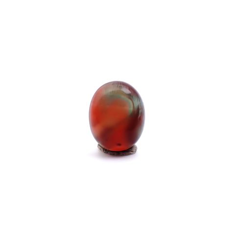 バイカラーアンデシン チベット産 4.15ct / 11.1x9.1mm前後 [260732569]