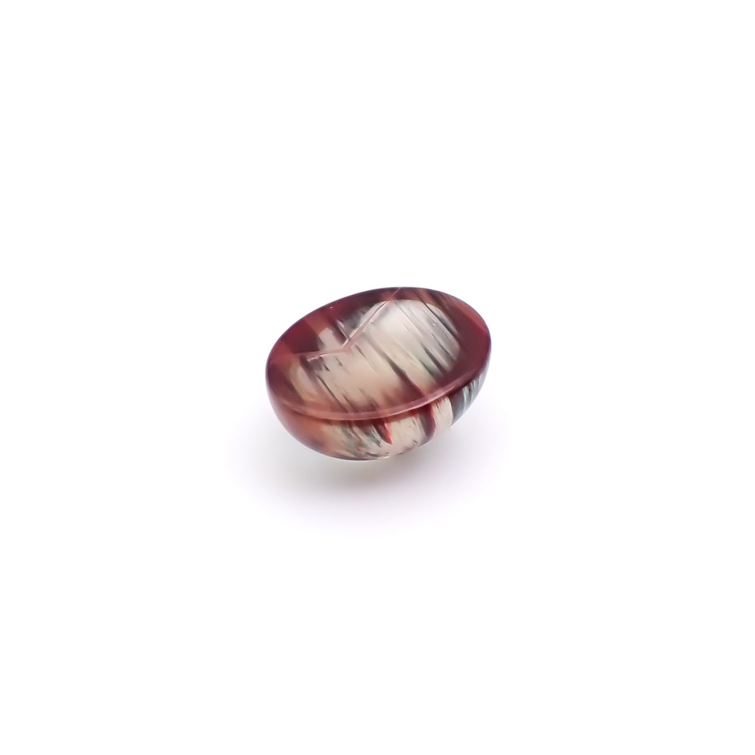 バイカラーアンデシン チベット産 2.96ct / 10.1x8.2mm前後 [260732573]