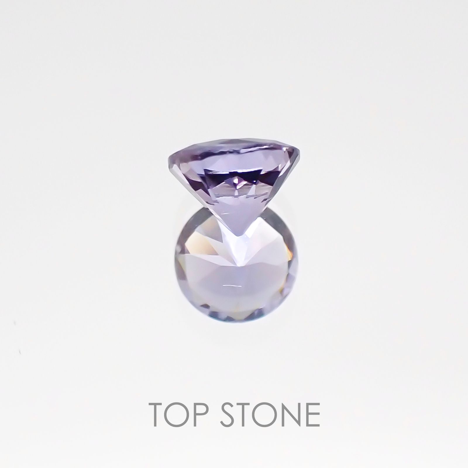 ラベンダースピネル(宝石名スピネル) スリランカ産 0.27ct 識別済[20106646]3.9×3.9mm前後