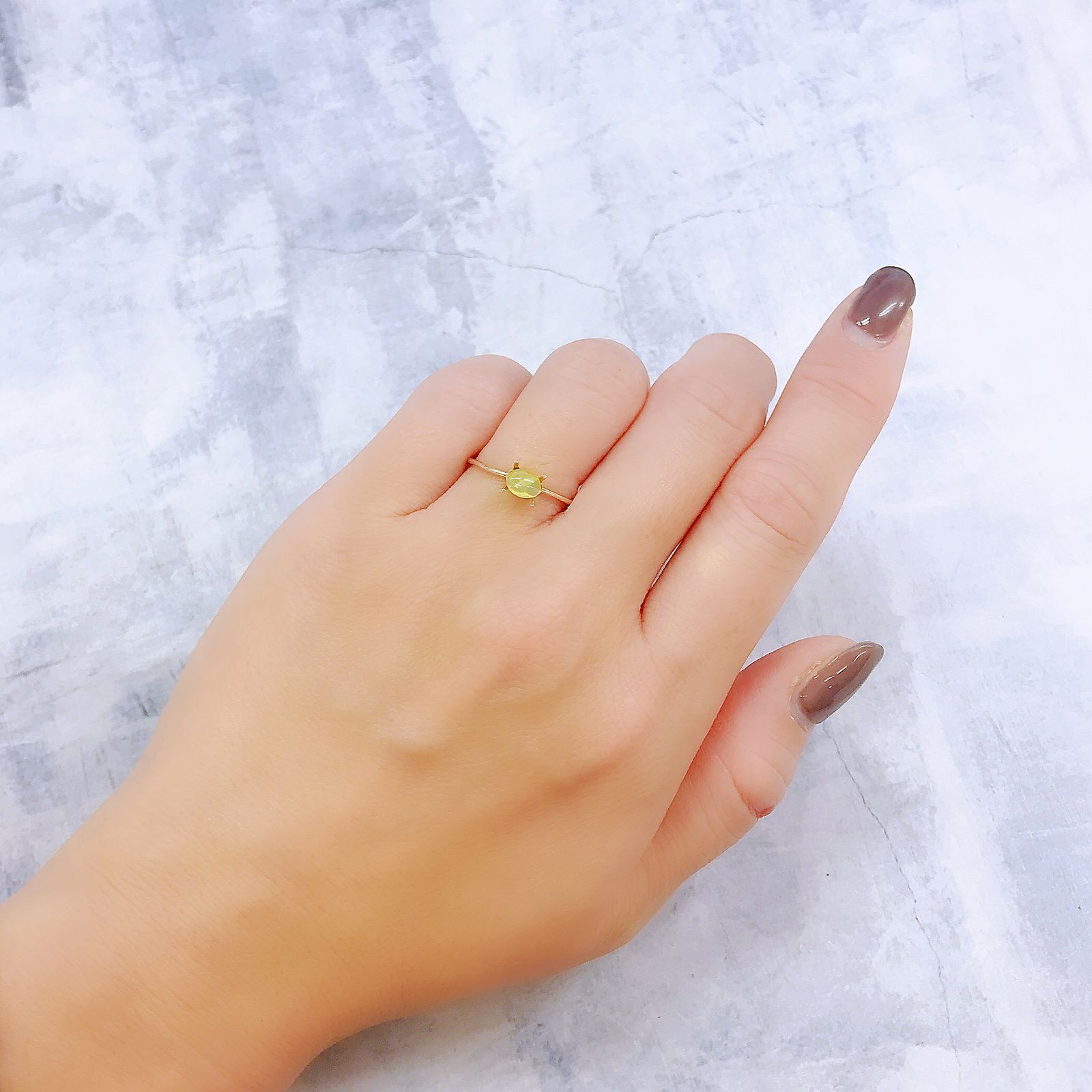 クリソベリルキャッツアイ スリランカ産 0.59ct [221018255]5.2x4mm前後