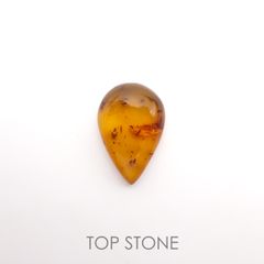 虫入り琥珀 コロンビア産 10.76ct[221018549]26.3x17.6mm前後