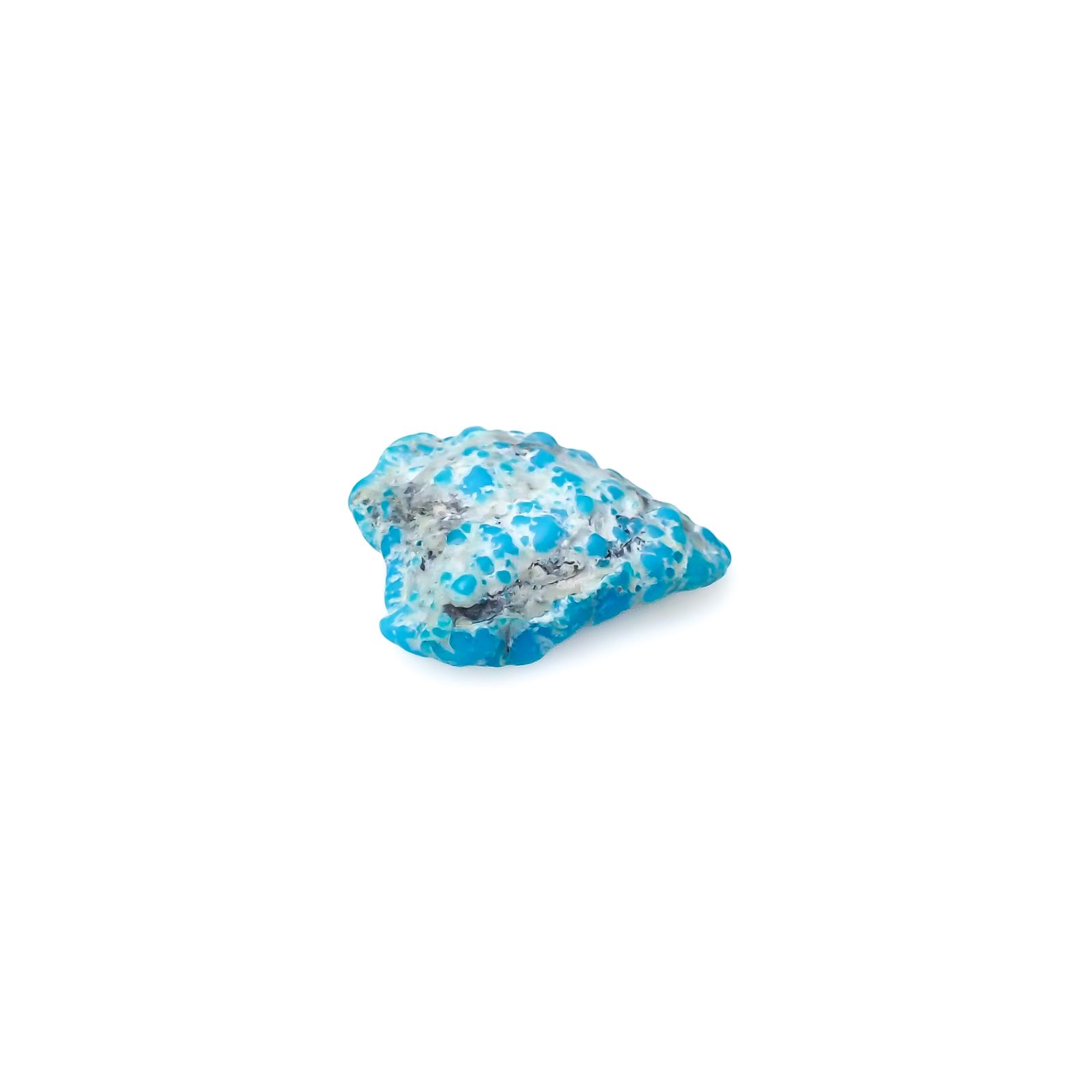 ターコイズ 原石 アメリカ・アリゾナ州キングマン産 7.91ct[240226375]17.9x14.5mm前後