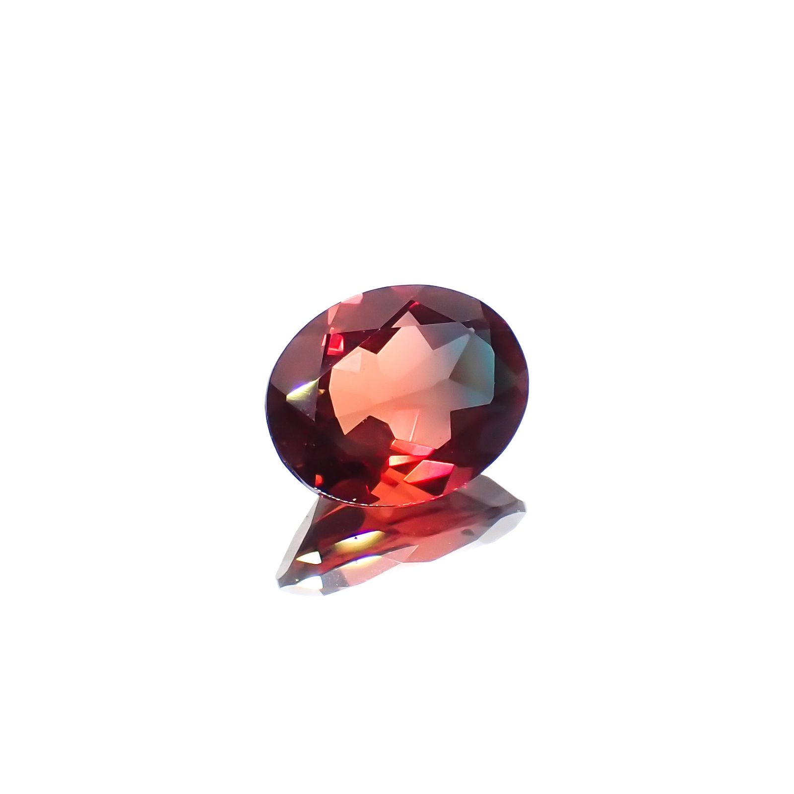 バイカラーアンデシン モンゴル産 1.50ct[231023573]9x7.2mm前後