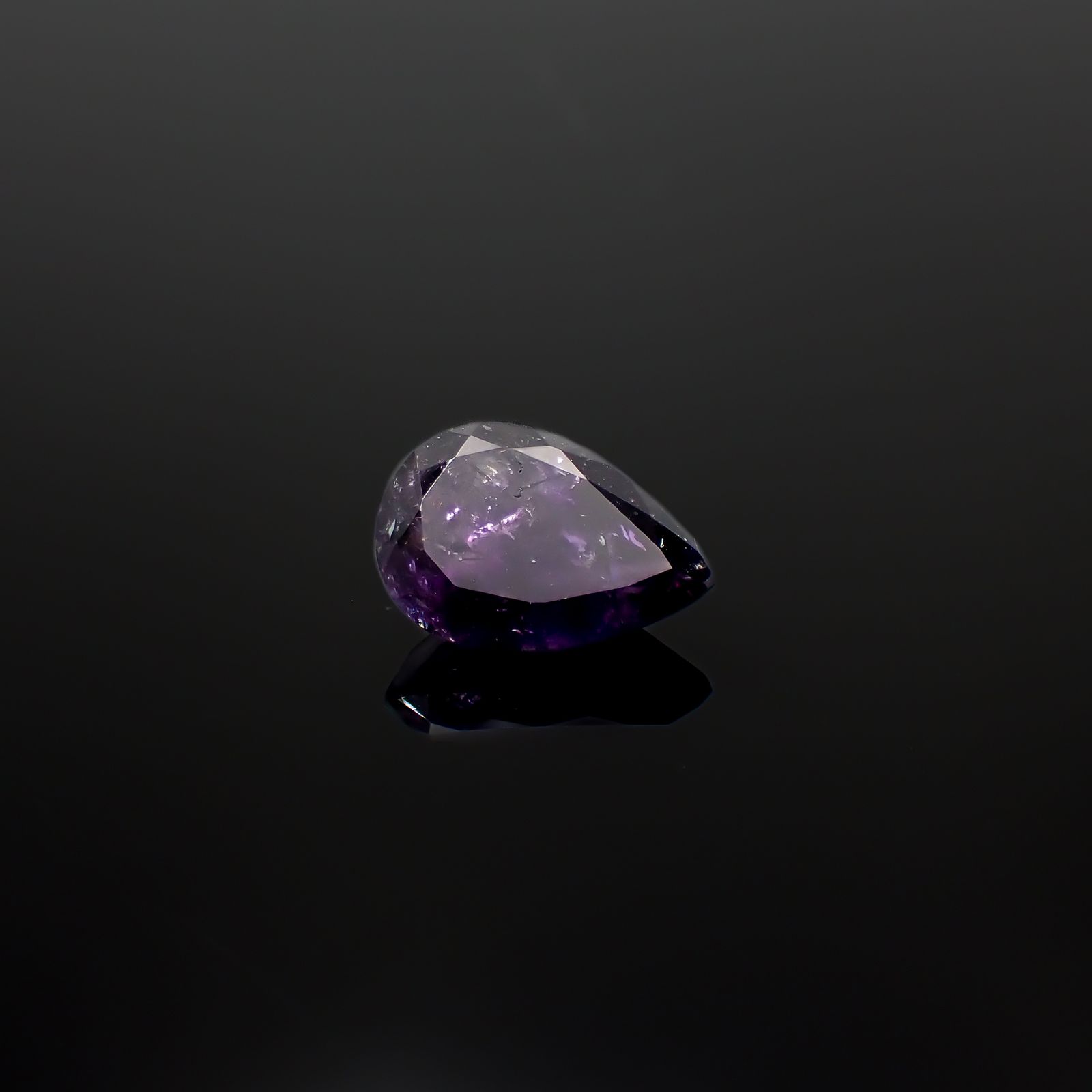 アメジストエレスチャル ナイジェリア産 4.86ct[240928873]14.1x9.8mm前後