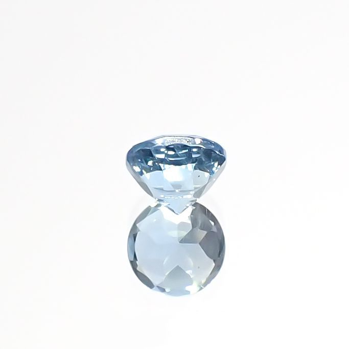 アクアマリン(宝石名アクアマリン)モザンビーク産 0.48ct 識別済[220817388]5x4.9mm前後