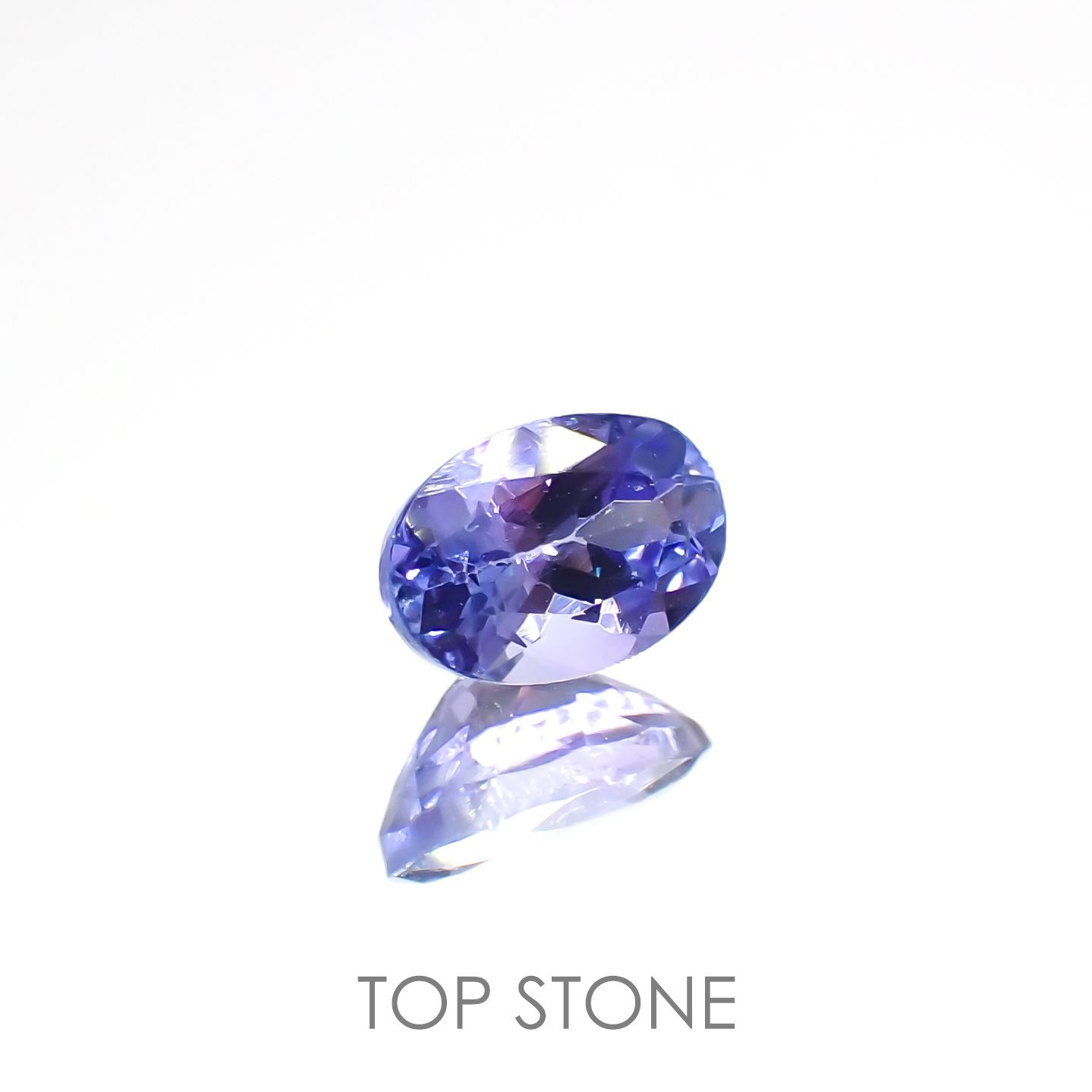 バイカラータンザナイト(宝石名ゾイサイト)タンザニア産 0.57ct 識別済[220515891]6.1x4.1mm前後