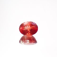 エチオピアサンストーン(宝石名アンデシン・ラブラドライト)エチオピア産 2.11ct 識別済[230321197]9x6.9mm前後