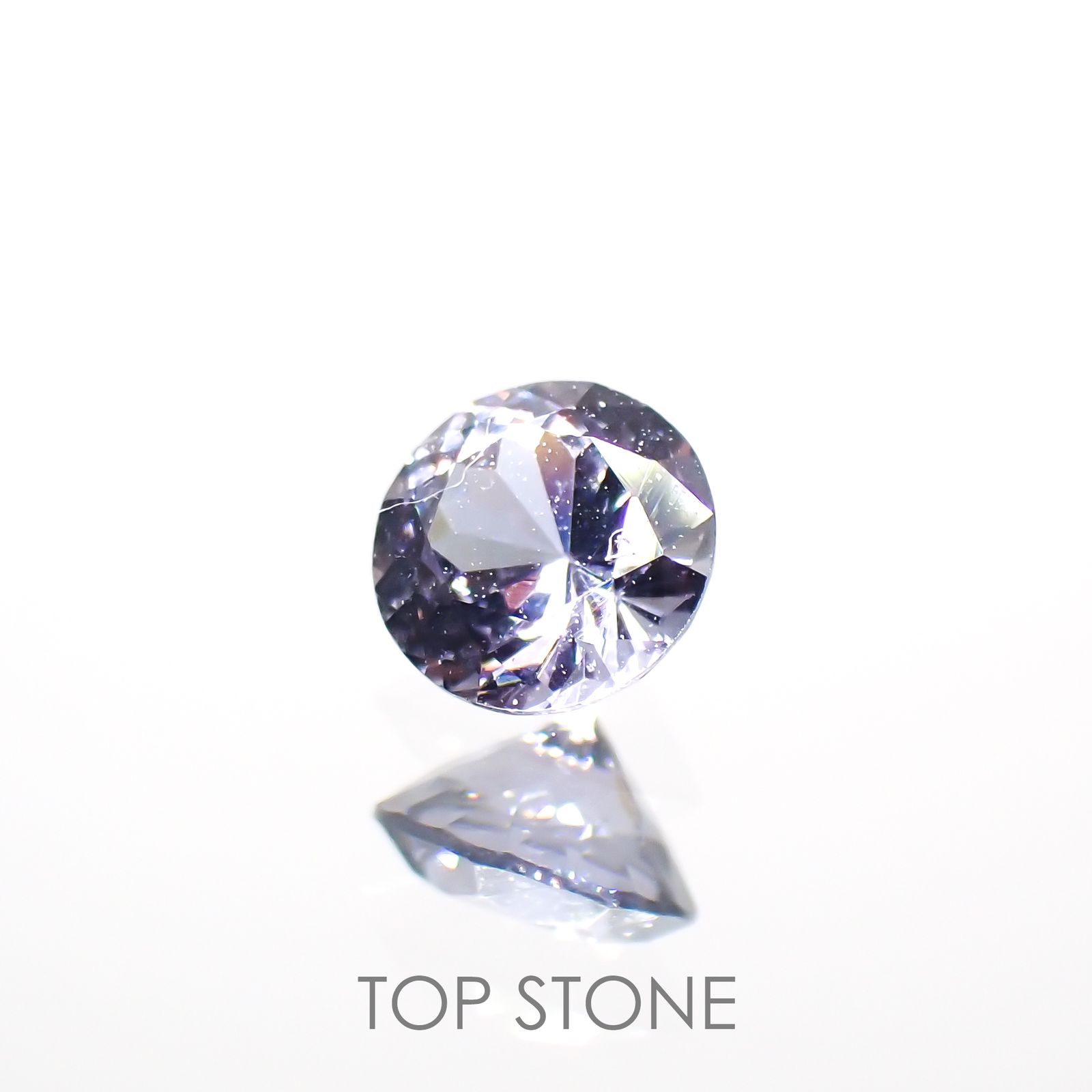 バイオレットスピネル(宝石名スピネル)ビルマ/マダガスカル産 0.25ct 識別済[220114555]3.8x3.8mm前後
