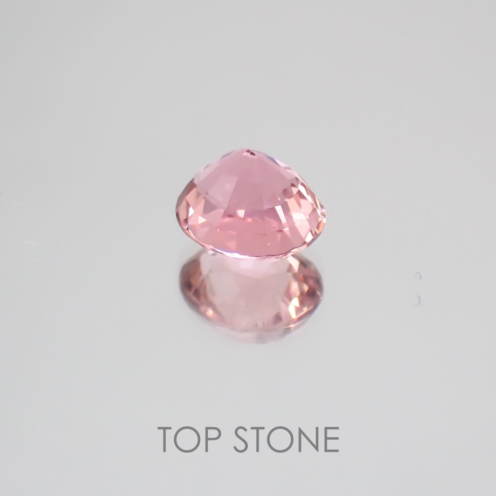 ピンクトルマリン パパラチャカラー ルワンダ産 ルース 1.61ct[21039975]7.4×6.7mm前後