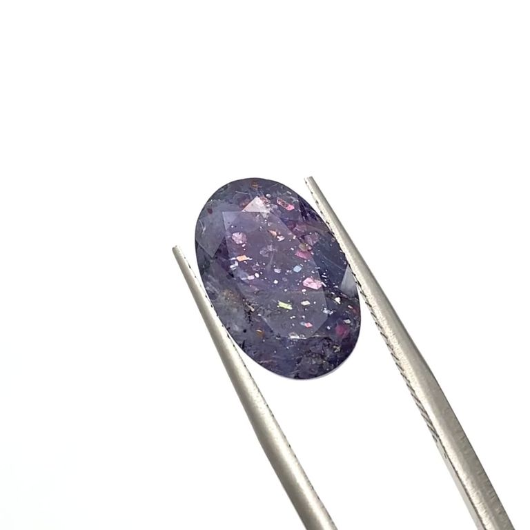 ブラッドショットアイオライト インド産 4.24ct[230321203]13.9x8.9mm 