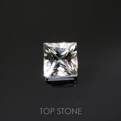 ◇プリンセスカット◇リューコガーネット(宝石名ホワイト グロッシュラー・ガーネット)ビルマ産 0.20ct 識別済[220115447]3x3mm前後
