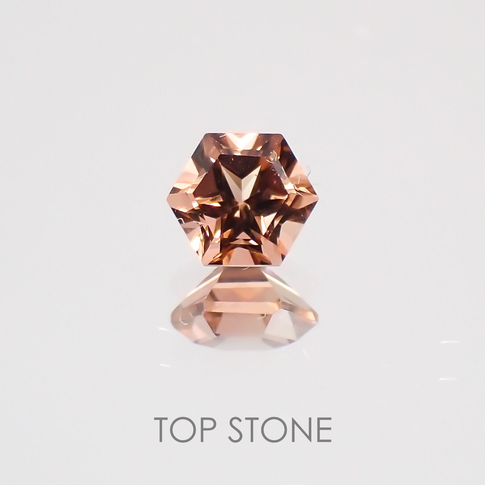 ◇ヘキサゴンカット◇バイカラートルマリンSA ブラジル・アフリカ産 ルース 0.15ct[21019151]3.1×3.1mm前後