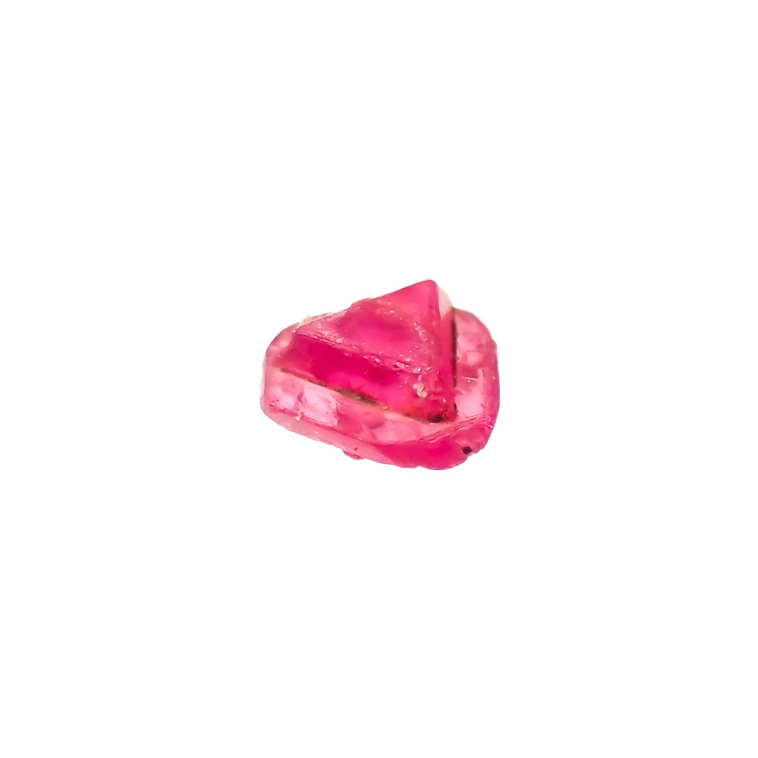 ツインクリスタルスピネル(スピネル式双晶）原石 ビルマ産 0.068ct[231124054]2.7x2.8mm前後