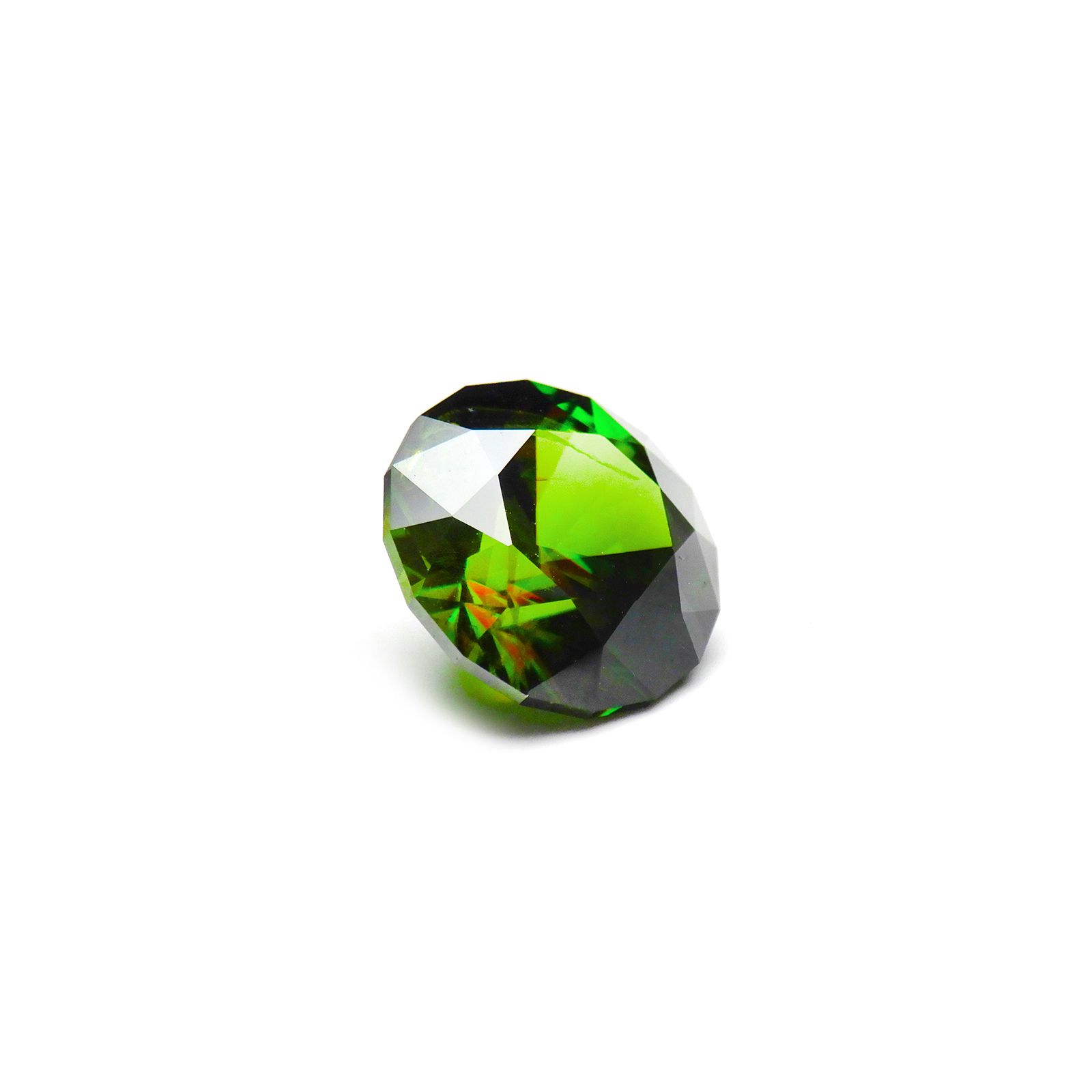 ◇カスタムカット◇カラーチェンジスフェーン ロシア産 3.84ct[240125831]9.6x9.6mm前後