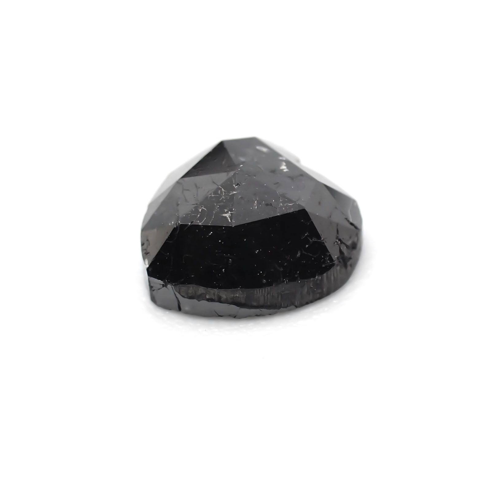 ブラックダイヤモンド(宝石名ダイアモンド) ジンバブエ産 0.89ct 識別済[210410131]6.2×6.1mm前後