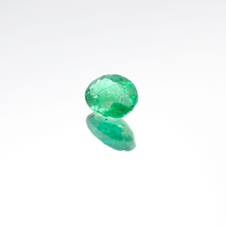 パライバトルマリン(宝石名トルマリン/別名パライバ・トルマリン)ブラジル・パライバ州バターリャ鉱山産 0.347ct ソ付(宝貴協)[231023997]5.1x3.9mm前後