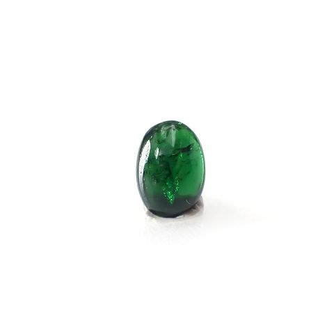 ツァボライト(宝石名グリーン グロッシュラー・ガーネット)タンザニア産 0.96ct 識別済[250717139]7.1x5.1mm前後