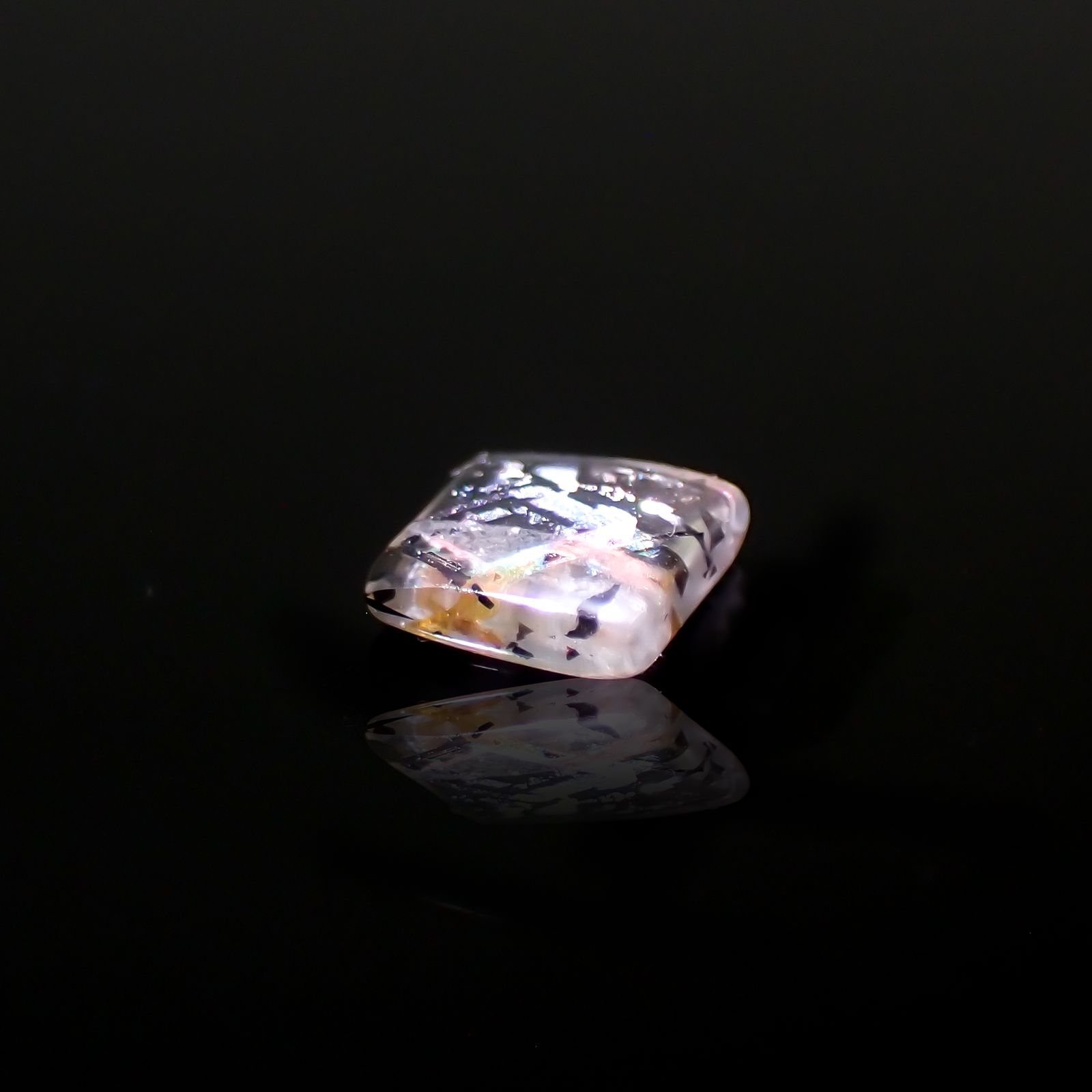 レインボーラティスサンストーン オーストラリア産 0.29ct[230321089]4.5x4.3mm前後