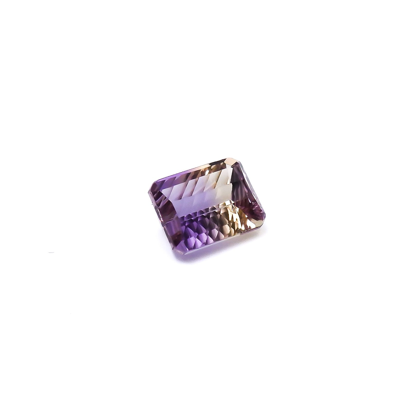 ◇カスタムカット◇アメトリン ブラジル/ボリビア産 1.66ct / 8x6.1mm前後 [260632319]
