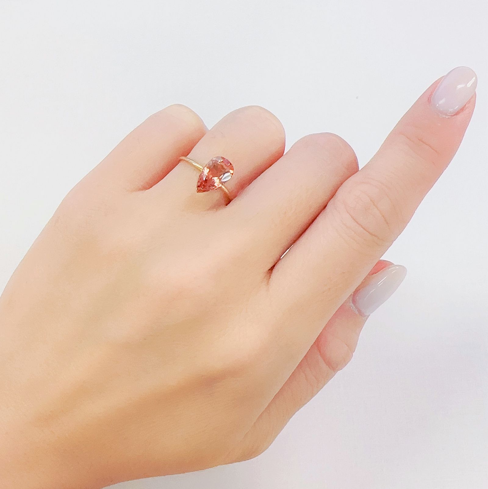 オレゴンサンストーン(宝石名ラブラドライト)アメリカ・オレゴン州産 1.54ct 識別済[230722701]10.5x6.2mm前後