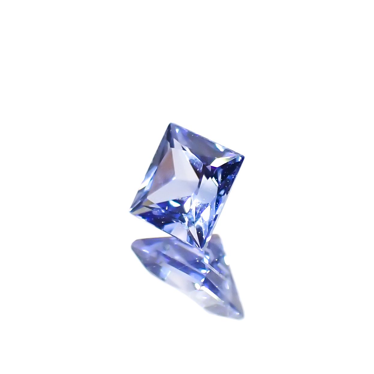 ◇プリンセスカット◇サファイア(宝石名サファイア)スリランカ産 0.23ct 識別済[230622455]3.1x3.1mm前後