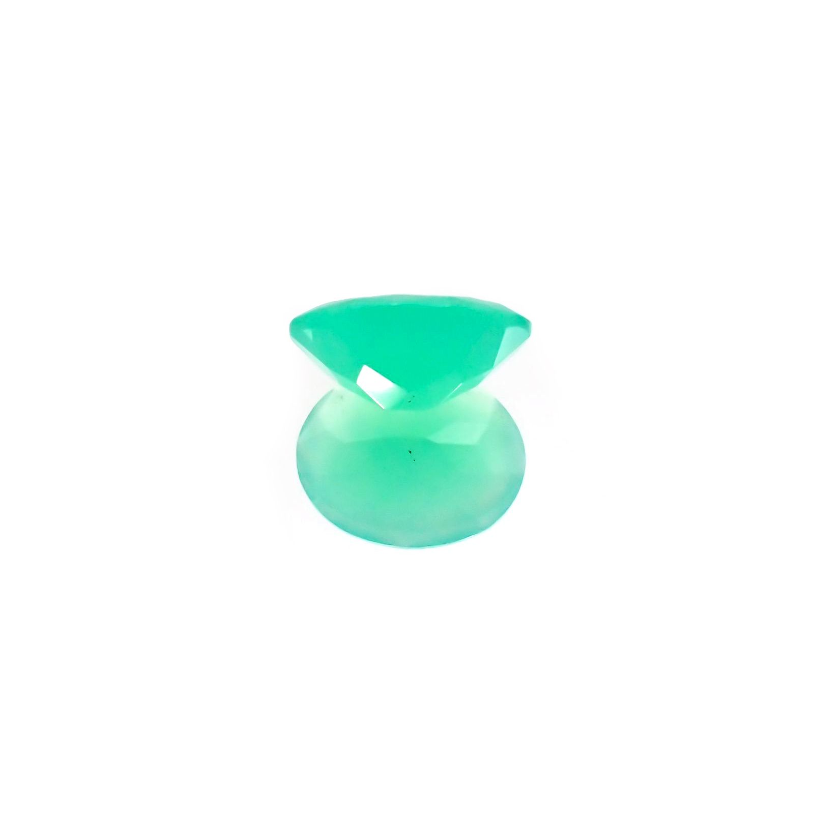 グリーンオパール(宝石名コモンオパール) 南アフリカ産 1.15ct 識別済[210611389]8.9×7mm前後