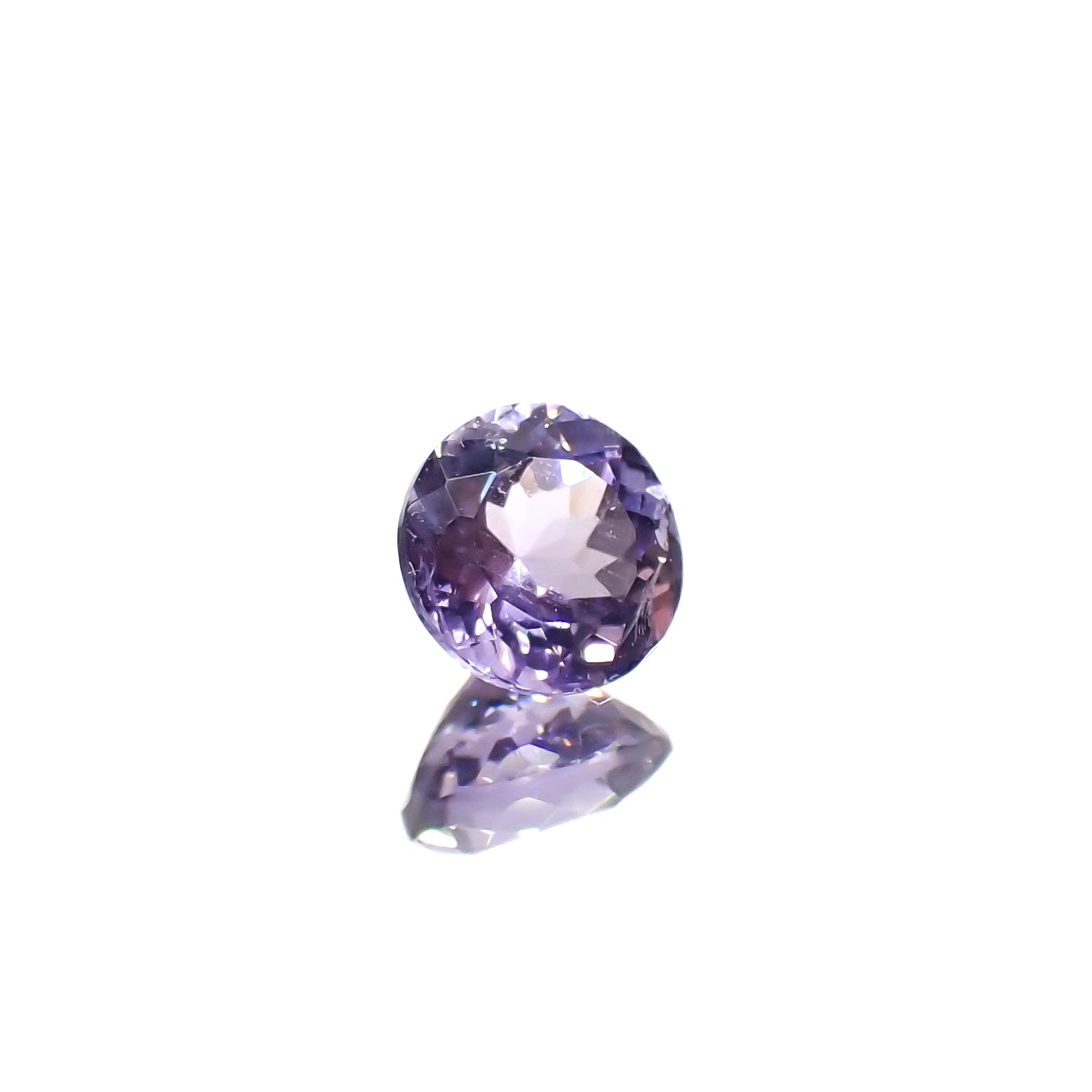 マリアライト(宝石名パープル・スキャポライト)スリランカ産 0.34ct 識別済[240326979]4.5x4.4mm前後