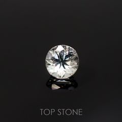 アクロアイト(宝石名トルマリン)ナイジェリア産 0.39ct 識別済[220616247]4.4x4.3mm前後