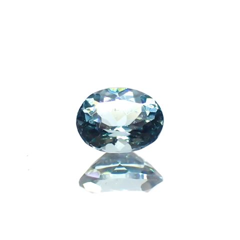 ブルートルマリン(宝石名トルマリン)アフガニスタン産 識別済 0.28ct / 4.7x3.6mm前後 [230321087]