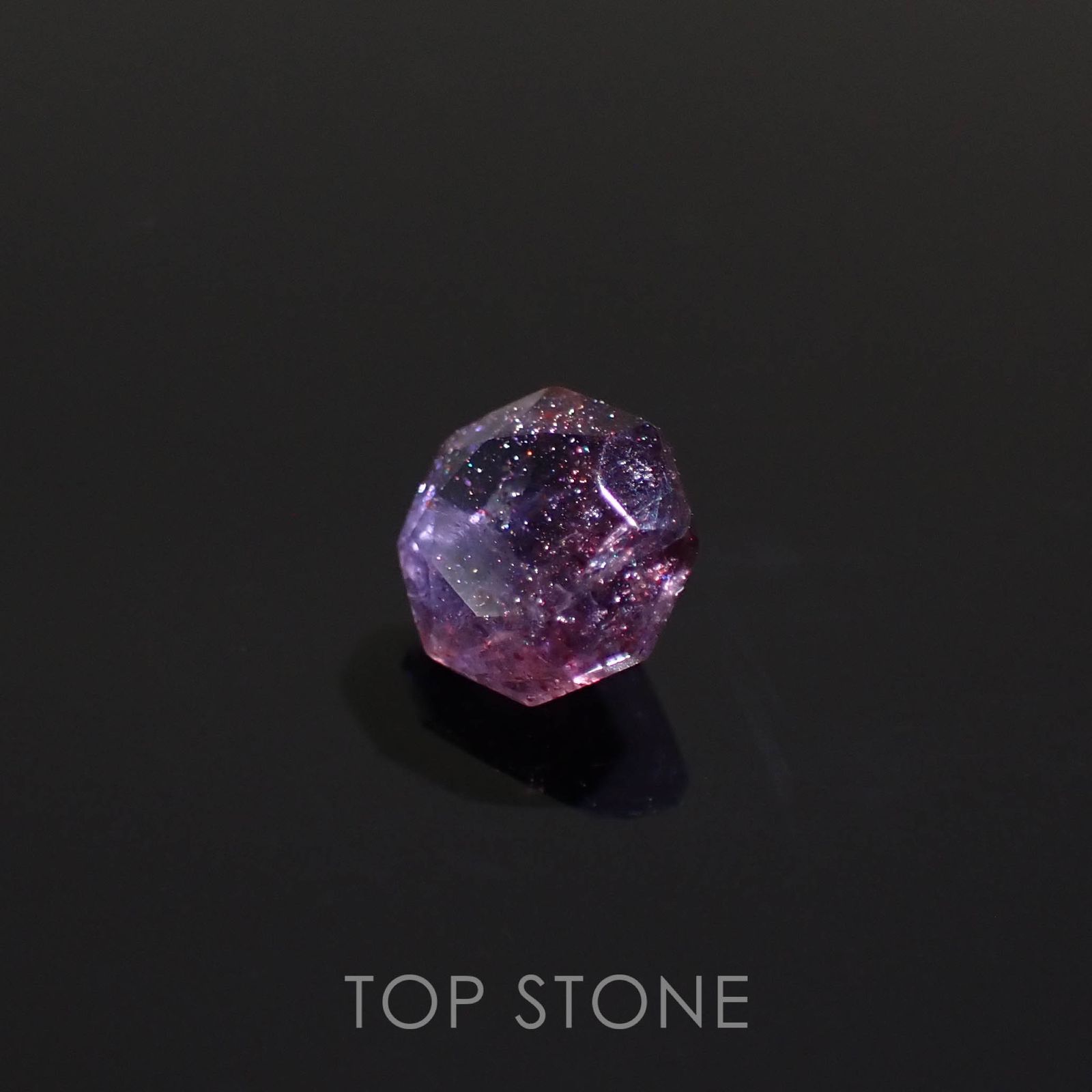 ◇オクタゴンカット◇ブラッドショットアイオライト インド産 0.50ct[230320943]5x5mm前後