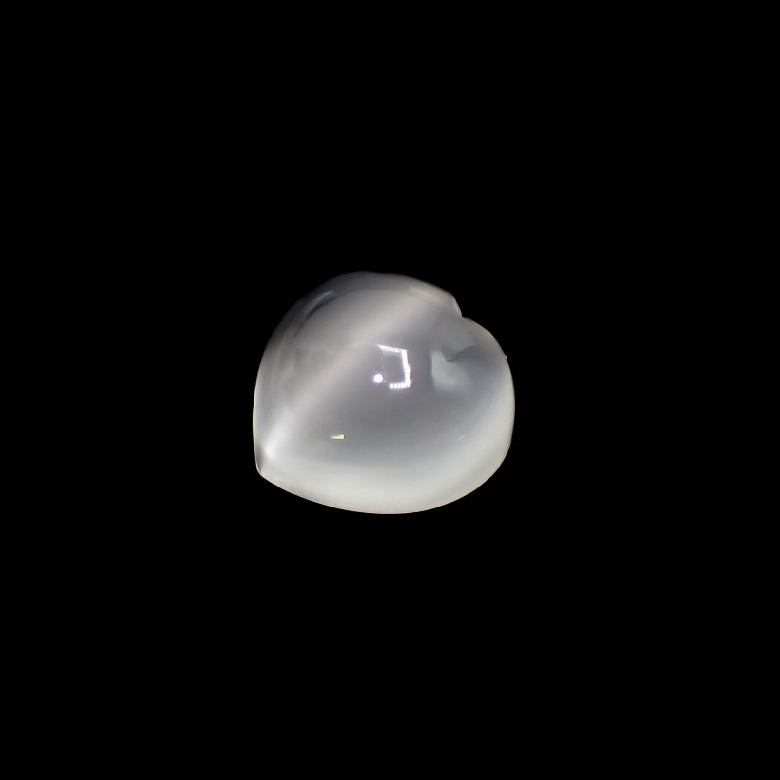 ムーンストーンキャッツアイ(宝石名ムーンストーン・キャッツアイ) インド産 識別済 3.32ct / 9.9x9.8mm前後 [260212727]