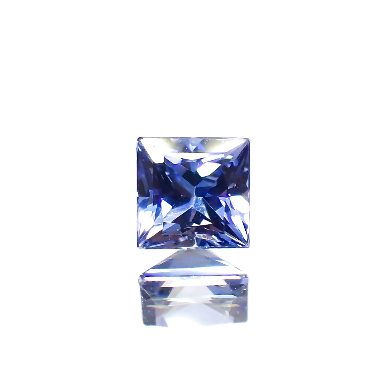 ◇プリンセスカット◇サファイア(宝石名サファイア)スリランカ産 0.23ct 識別済[230622450]3.2x3.2mm前後