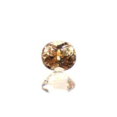 インペリアルトパーズ(宝石名トパーズ)ブラジル産 0.53ct 識別済[220114950]4.9x4.2mm前後