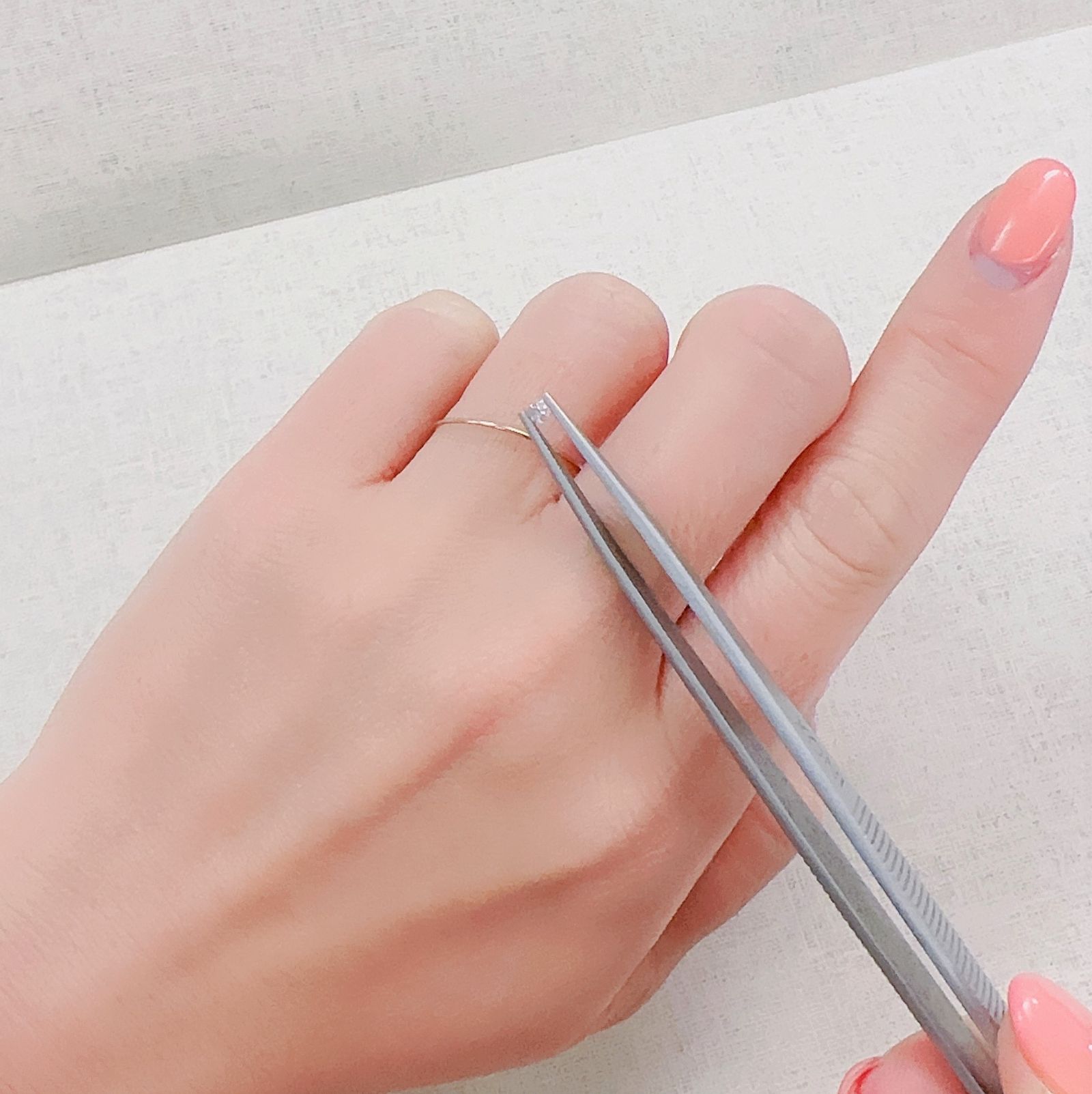 ピンクダイヤモンド(宝石名ダイアモンド I-2/LIGHT PINK) 0.072ct ソ付(CGL)[230321209]2.52x2.56mm前後