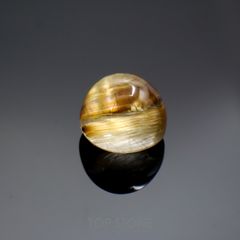 ルチルクォーツ(宝石名ルチルレイテッド・クォーツ) ブラジル産 2.94ct 識別済[211013312]8×8mm前後
