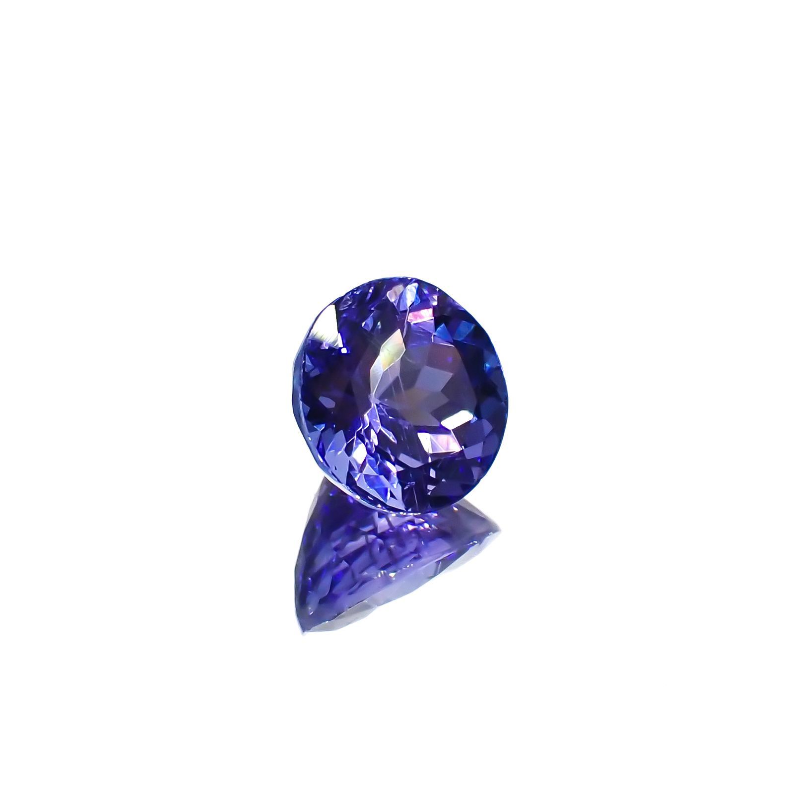 タンザナイト(宝石名タンザナイト)タンザニア産 1.49ct 識別済[221119012]6.9x6.8mm前後