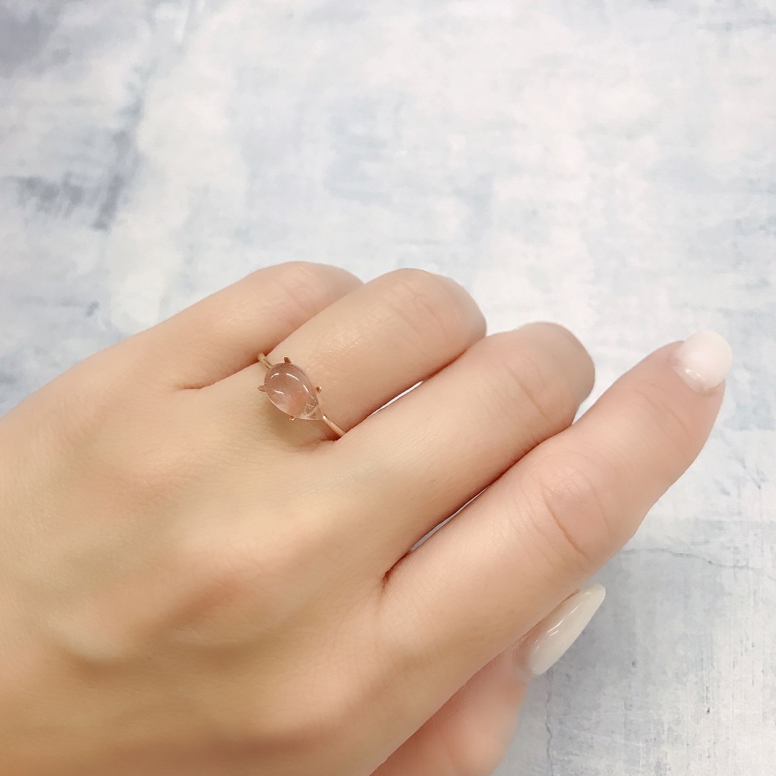 ストロベリークォーツ カザフスタン産 1.36ct[220616694]9.6x6mm前後