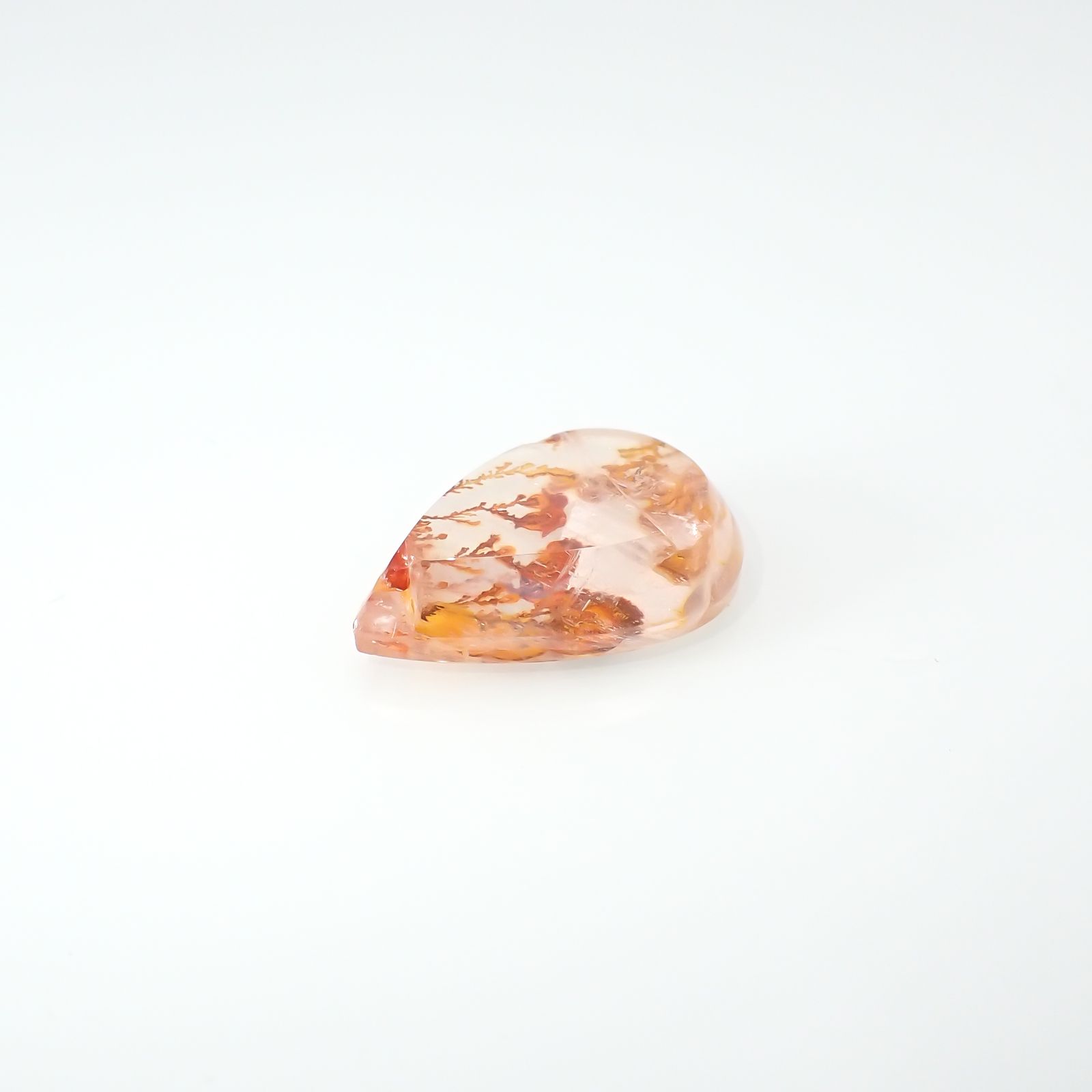 レッドデンドリチッククォーツ ブラジル産 11.85ct[231225085]19.9x14.5mm前後