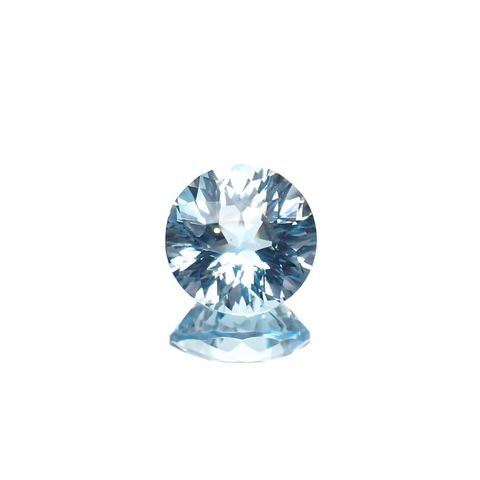 ◇カスタムカット◇ブルートパーズ ブラジル産 4.37ct [251219329]9.9x9.9mm前後