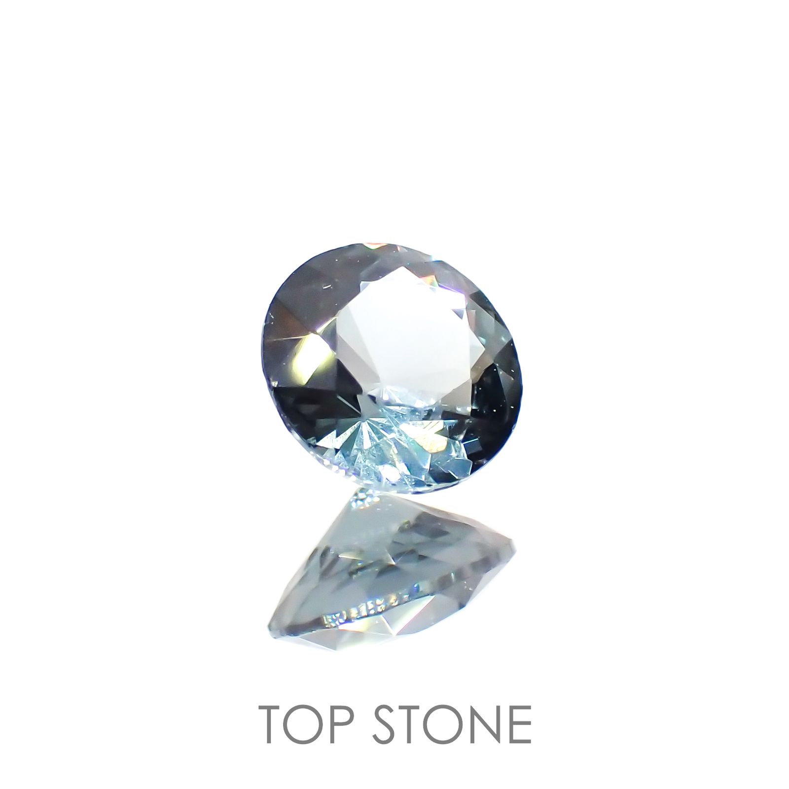 ブルーグレイッシュスピネル(宝石名スピネル) ビルマ産 0.49ct 識別済[210913463]5×5mm前後