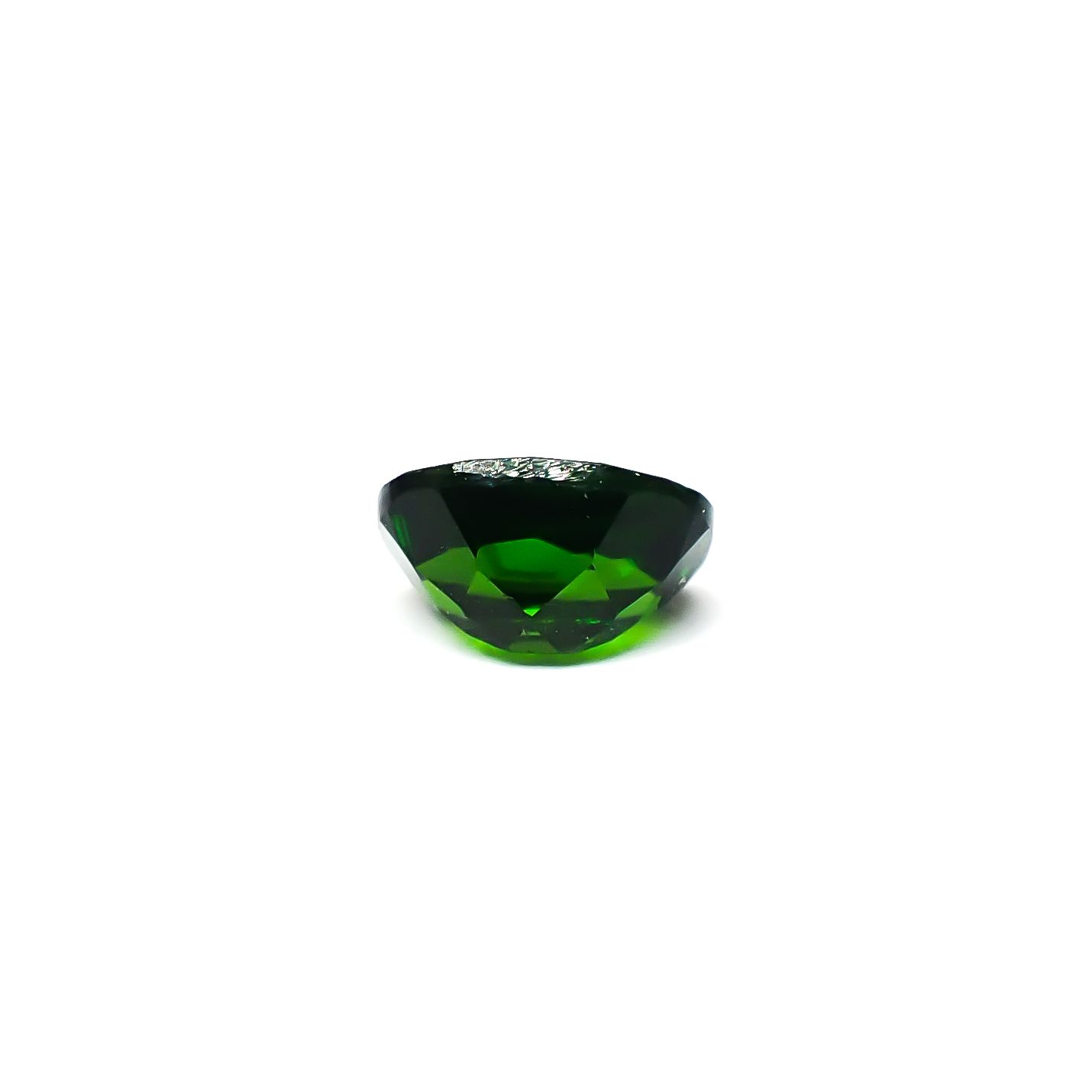 クロムダイオプサイド(宝石名クロム・ダイオプサイド)ロシア産 識別済 0.99ct / 7.1x5.2mm前後 [260432093]