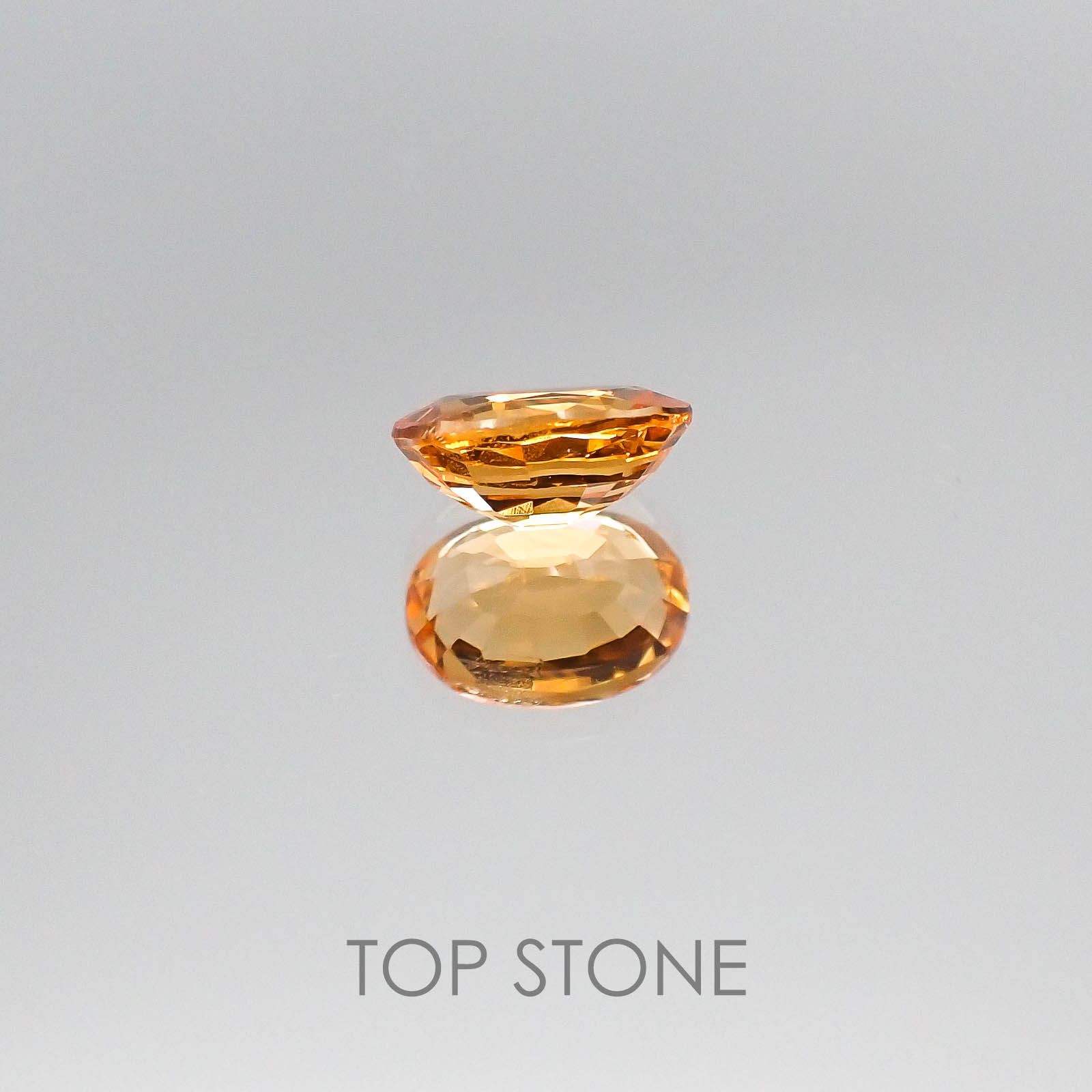 スペサルティンガーネット マンダリンオレンジカラー(宝石名スペサルティン・ガーネット)ナイジェリア産 1.06ct 識別済[220817244]6.9x5.1mm前後