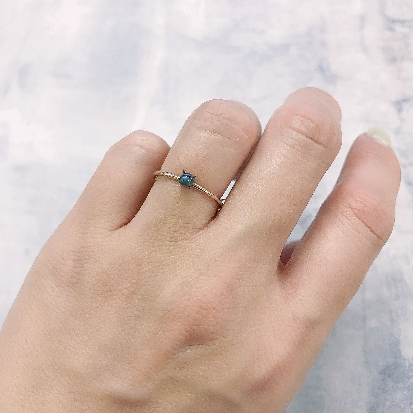 アレキサンドライトキャッツアイ インド産 0.21ct[220114071]3.2x3.1mm前後