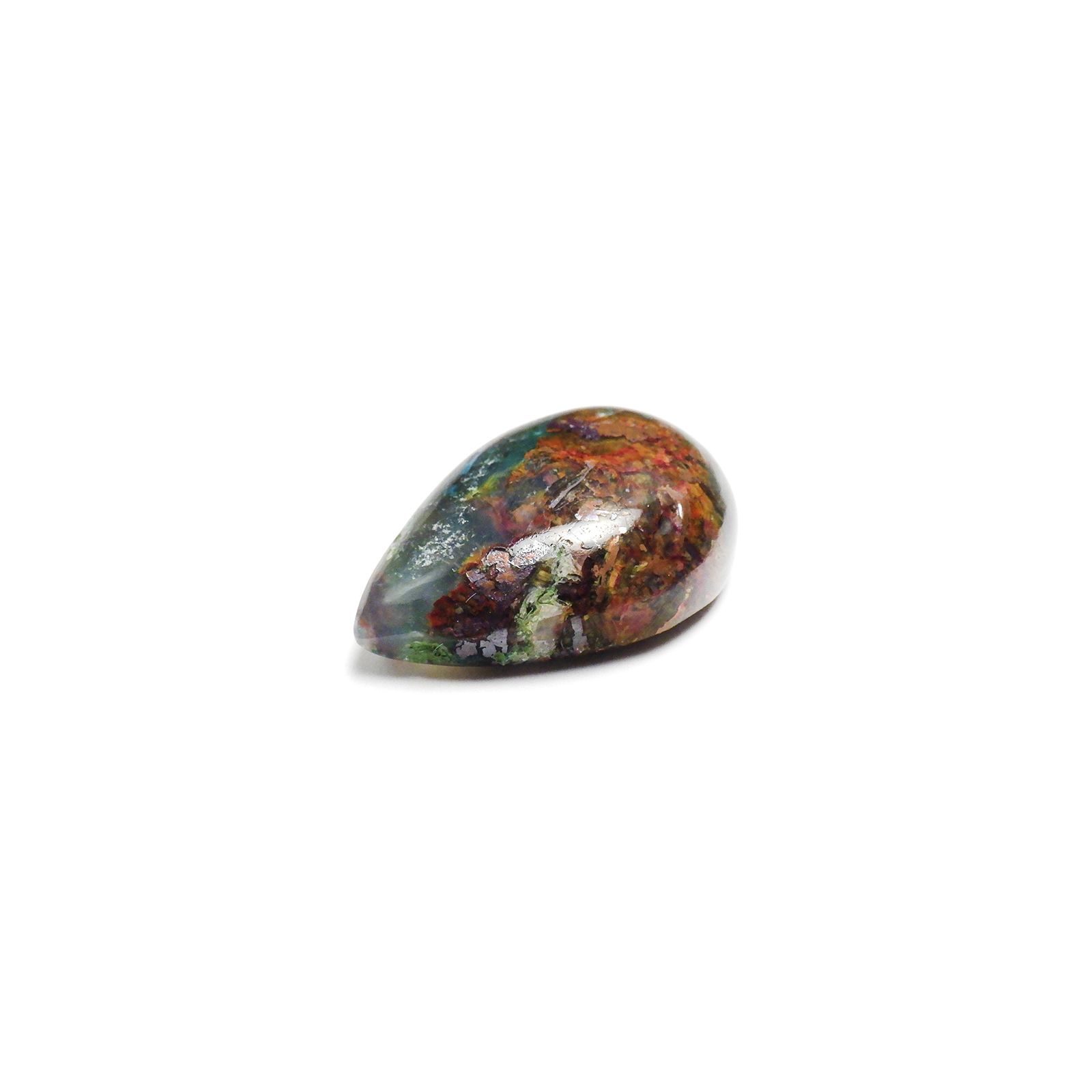 コッパークリソコラインカルセドニー インドネシア産 18.61ct[240125550]21.3x14.5mm前後
