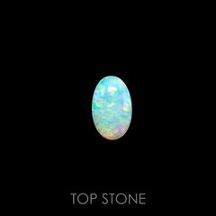 オパール(宝石名ホワイト・オパール) オーストラリア産 1.122ct ソ付(彩珠)[210711336]10.2×6.4mm前後