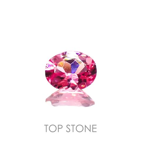 ホットピンクスピネル(宝石名ピンク・スピネル)タンザニア産 0.30ct 識別済[230120036]4.8x3.8mm前後