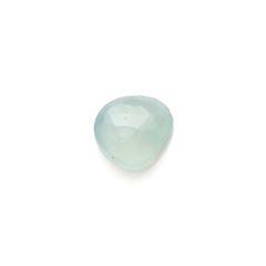 ◇フリーフォーム・ローズカット◇アクアプレーズ(宝石名ブルー グリーン・カルセドニー)南アフリカ産 2.57ct 識別済[231023969]10.8x10.2mm前後
